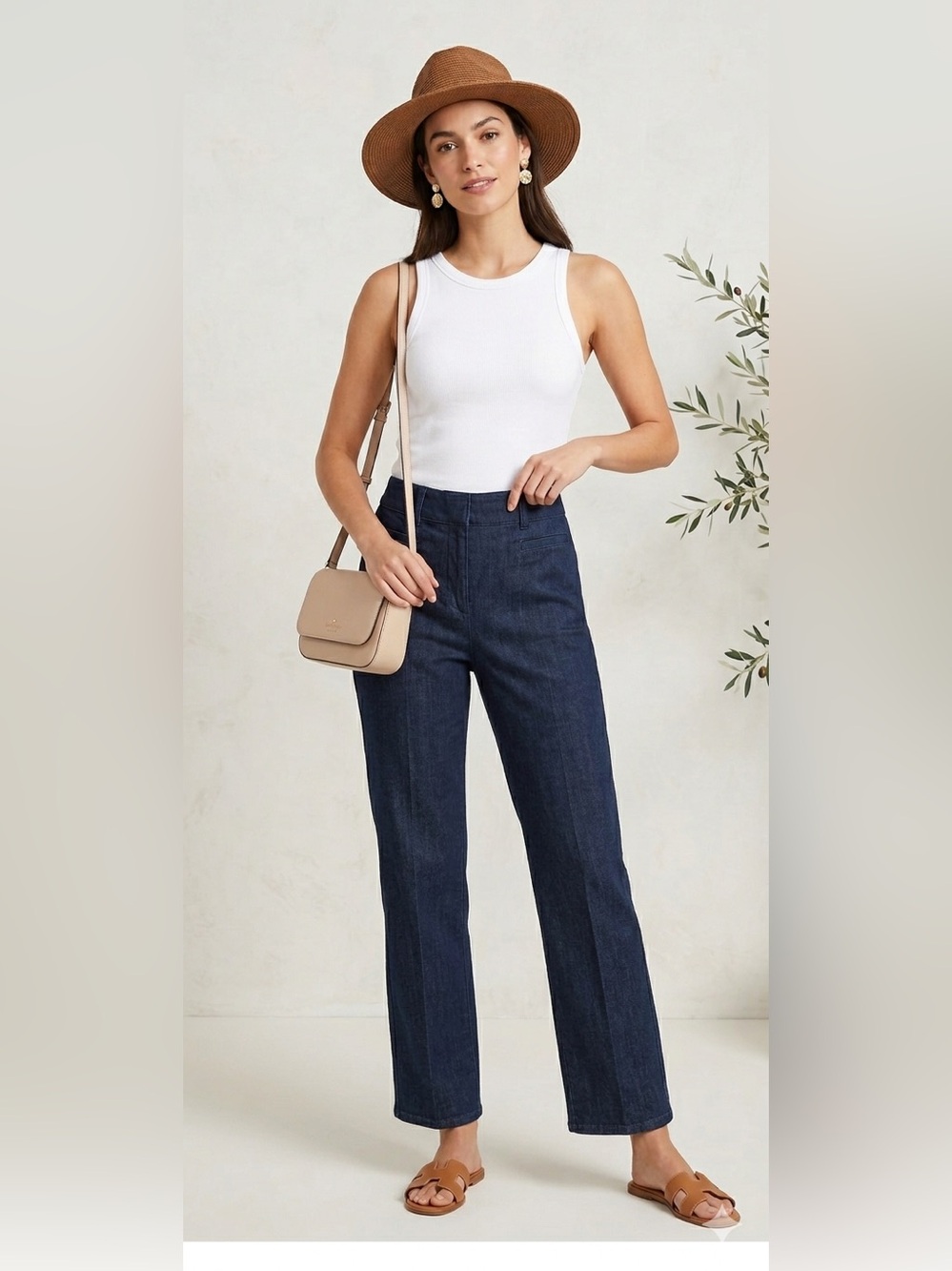 LOFT‎ Women's Boot Cut Jeans - Dark Blue